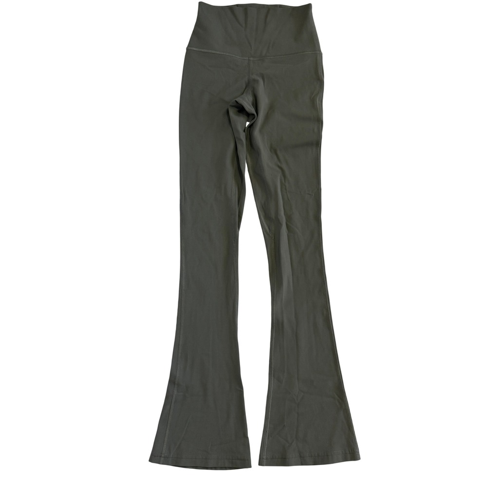 Lululemon Align High-Rise Mini Flared Pant Nulu Olive Green‎ Size 2 W5EUSS